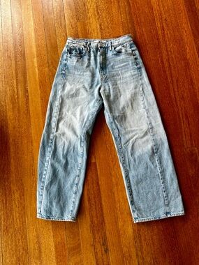 MOTHER Half Pipe Cropped Jeans Size 28